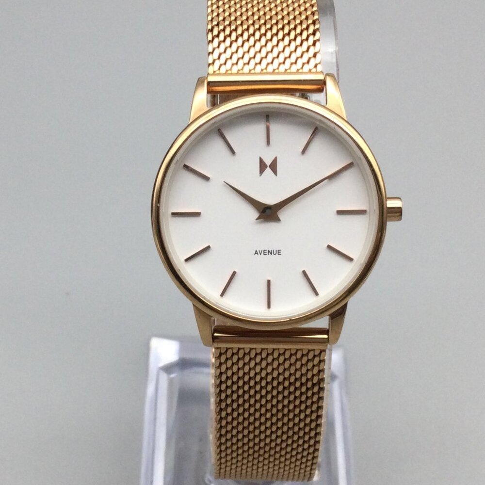 MVMT Gold and White Women's Watch